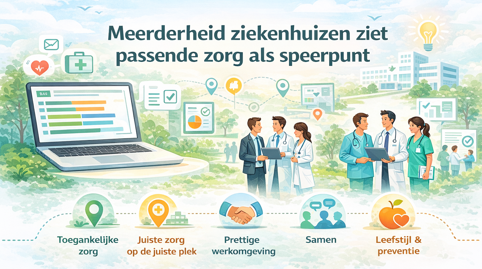 Meerderheid ziekenhuizen ziet passende zorg als speerpunt